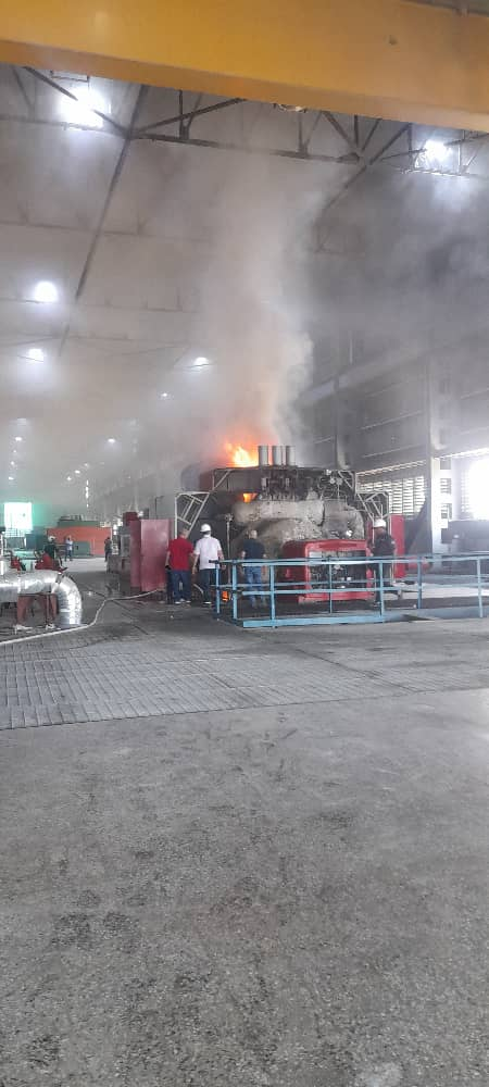 Corpoelec en silencio Se prendió en fuego la planta Ramón Laguna La